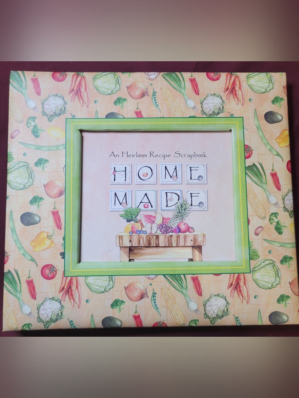 Vintage Style "Home Made" Heirloom Recipe Scrapbook Kit with Idea Book